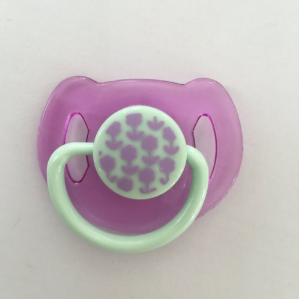 Purple magnetic pacifier