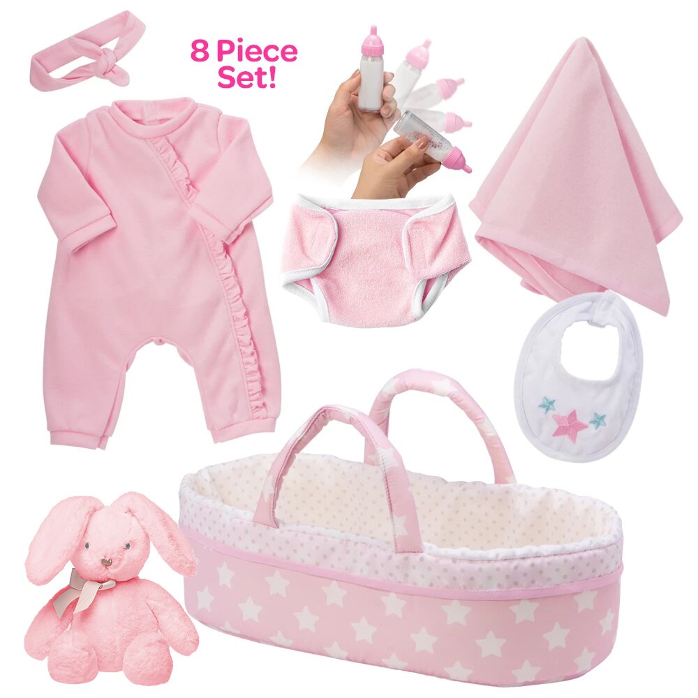 [It’s a Girl!] Adoption Reborn Baby Essentials-8pcs Gift Set