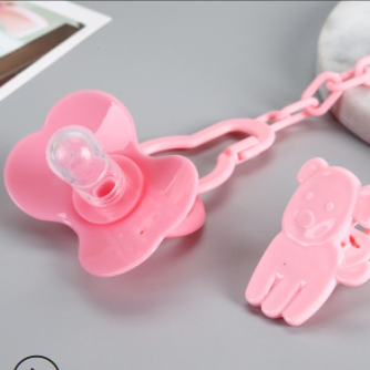 Bite clip transparent material magnetic pacifier