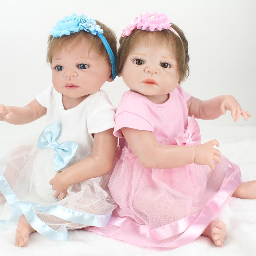 22” Kids Reborn Lover Full Silicone Twins
