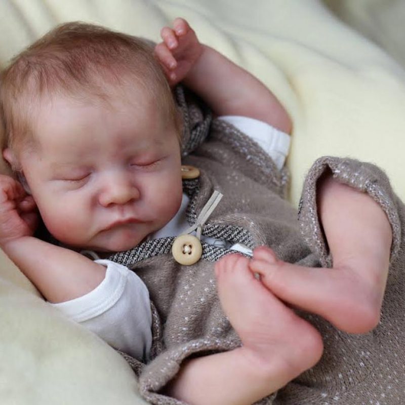 20 ” Real Lifelike Boyd Reborn Baby Doll Boy, Lifelike Newborn Baby Dolls with Clothes