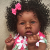 22” Wright Lifelike Soft Black Reborn Baby Doll Girl