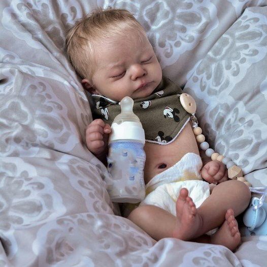 12″ Adorable Realistic and lifelike Handmade Silicone Reborn Sleeping Boy Doll Nigel