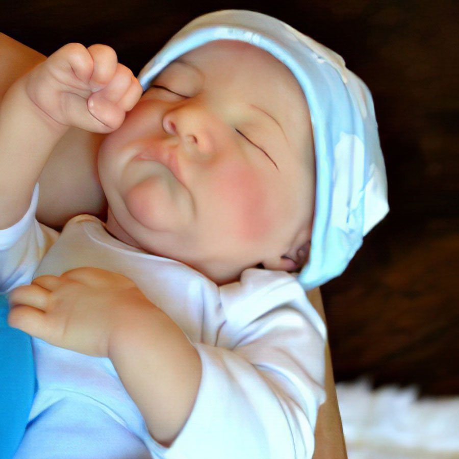 [New Series!] Real Newborn Reborn Baby Boy Realistic 12” Eyes Closed Reborn Baby Doll Named Joaquin