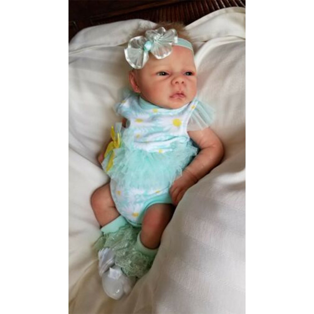 LifeLike Silicone Vinyl Body Abby Reborn Babies Newborn Weighted Doll 20” Toy 2022