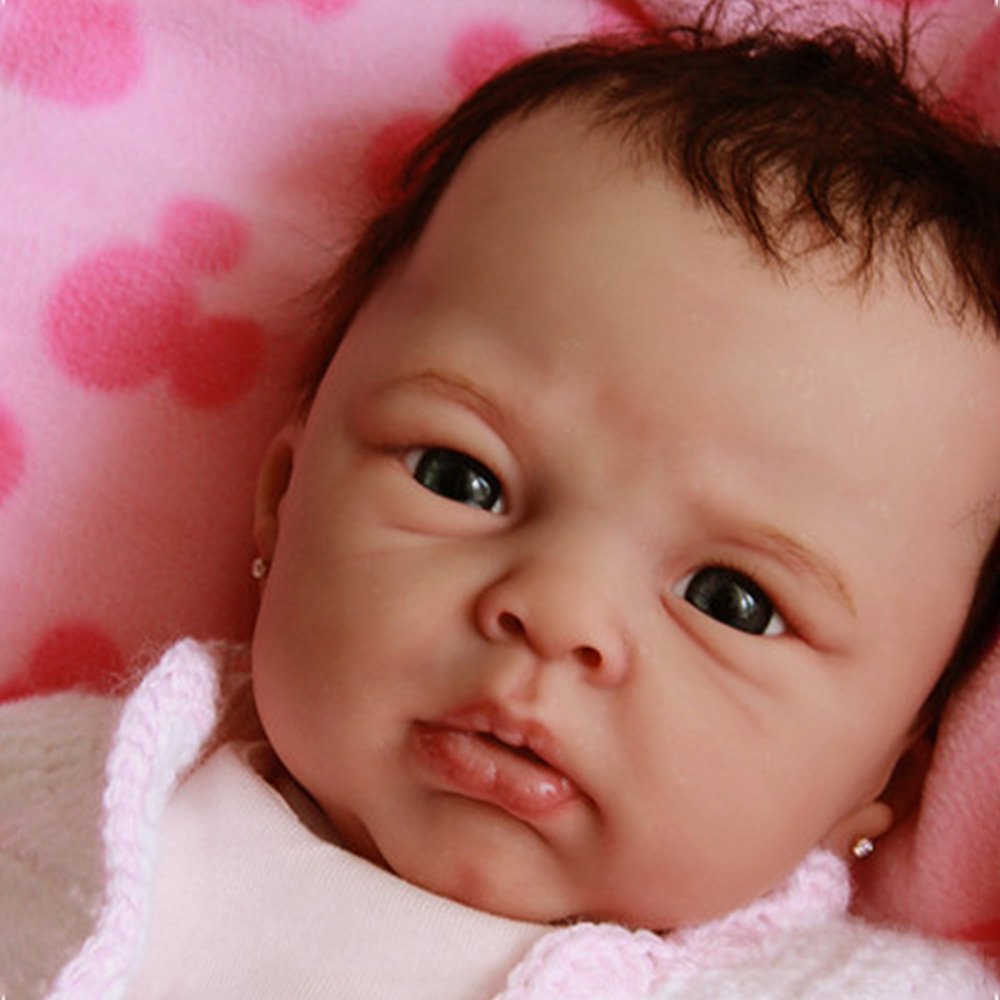 Lifelike Poseable Newborn Dolls, 20” Kids Play Gift Gabriella Reborn Baby Doll Girl Anastasia