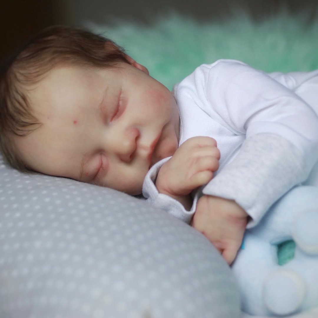 [Mini Baby Dolls] 12” Realistic Reborn Handmade Baby Boy Maxton, Best Gift for Your Loved One