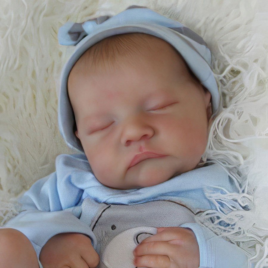 [New Series!] Real Newborn Reborn Baby Boy Realistic 12” Eyes Closed Reborn Baby Doll Named Stephen