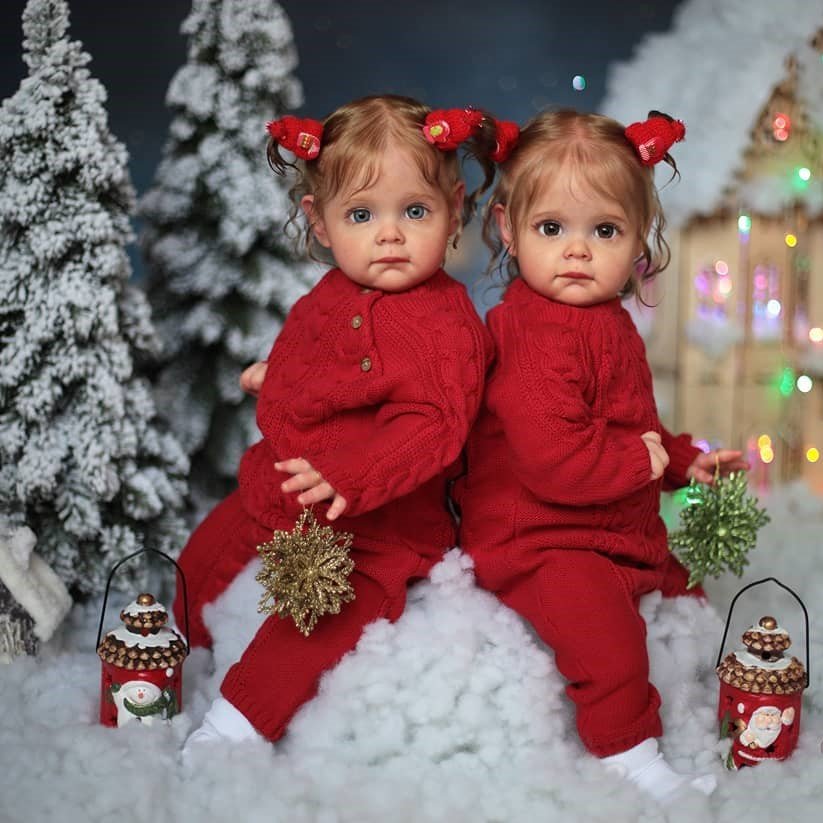 [New Toys & Collectibles] 17” Realistic Reborn Beautiful Baby Twin sisters Patsy and Pauline