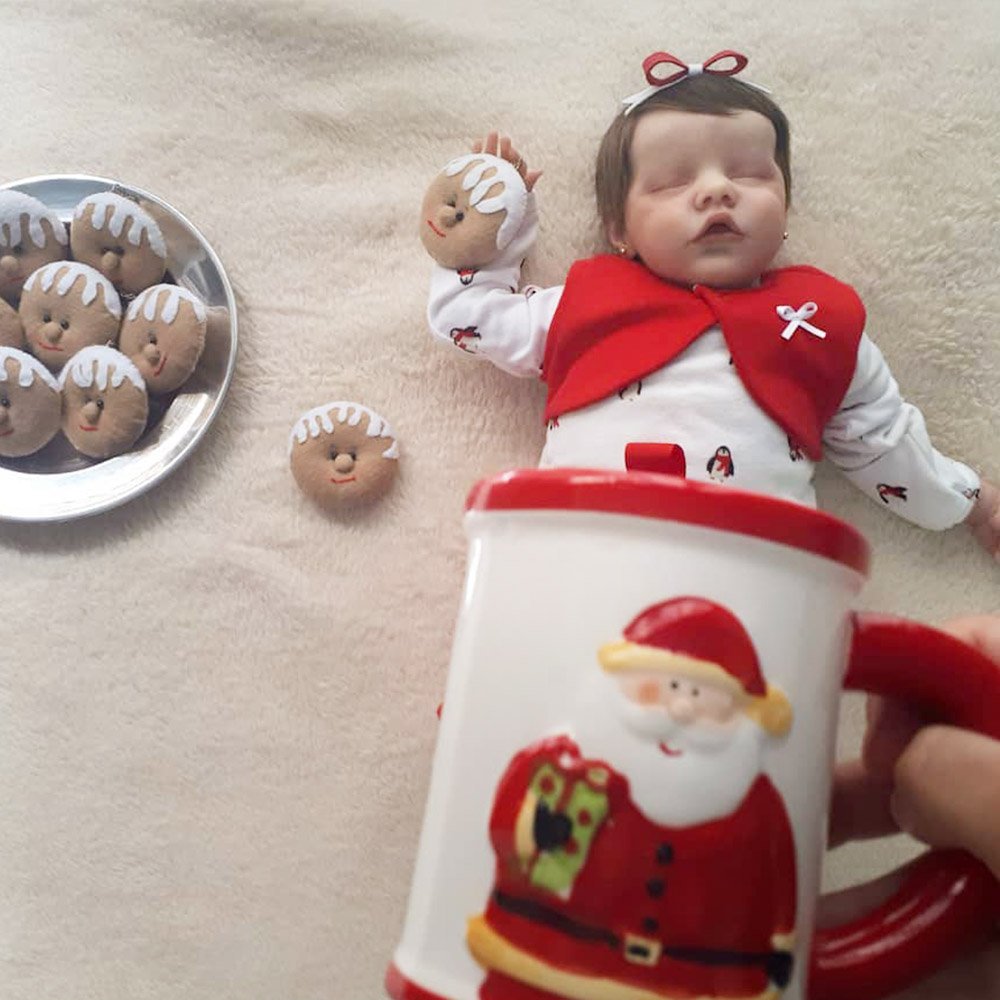 [Realistic Handmade Gifts For Christmas] 17” Belen Touch Real Newborn Reborn Newborn Baby Doll Girl