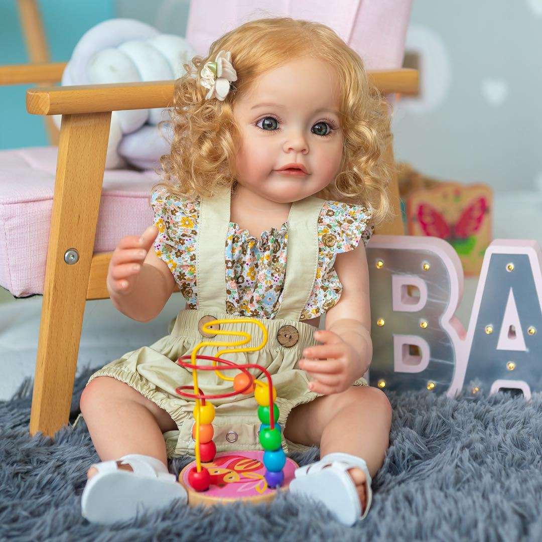 Cokela 55cm plastic body 3D high color simulation reborn doll SueSue