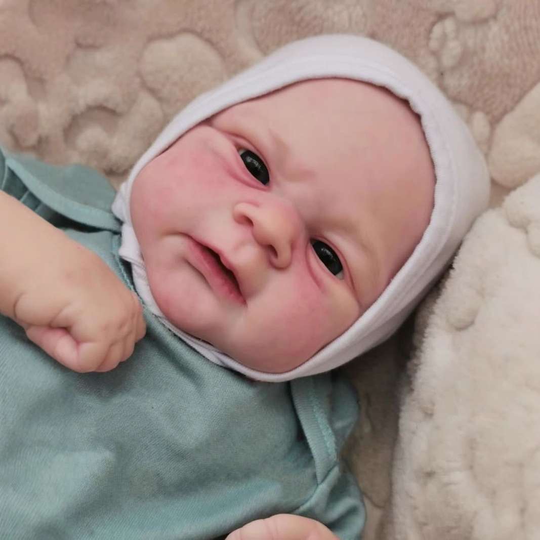 Cokela 48cm 3D exquisite painted Eligah reborn doll