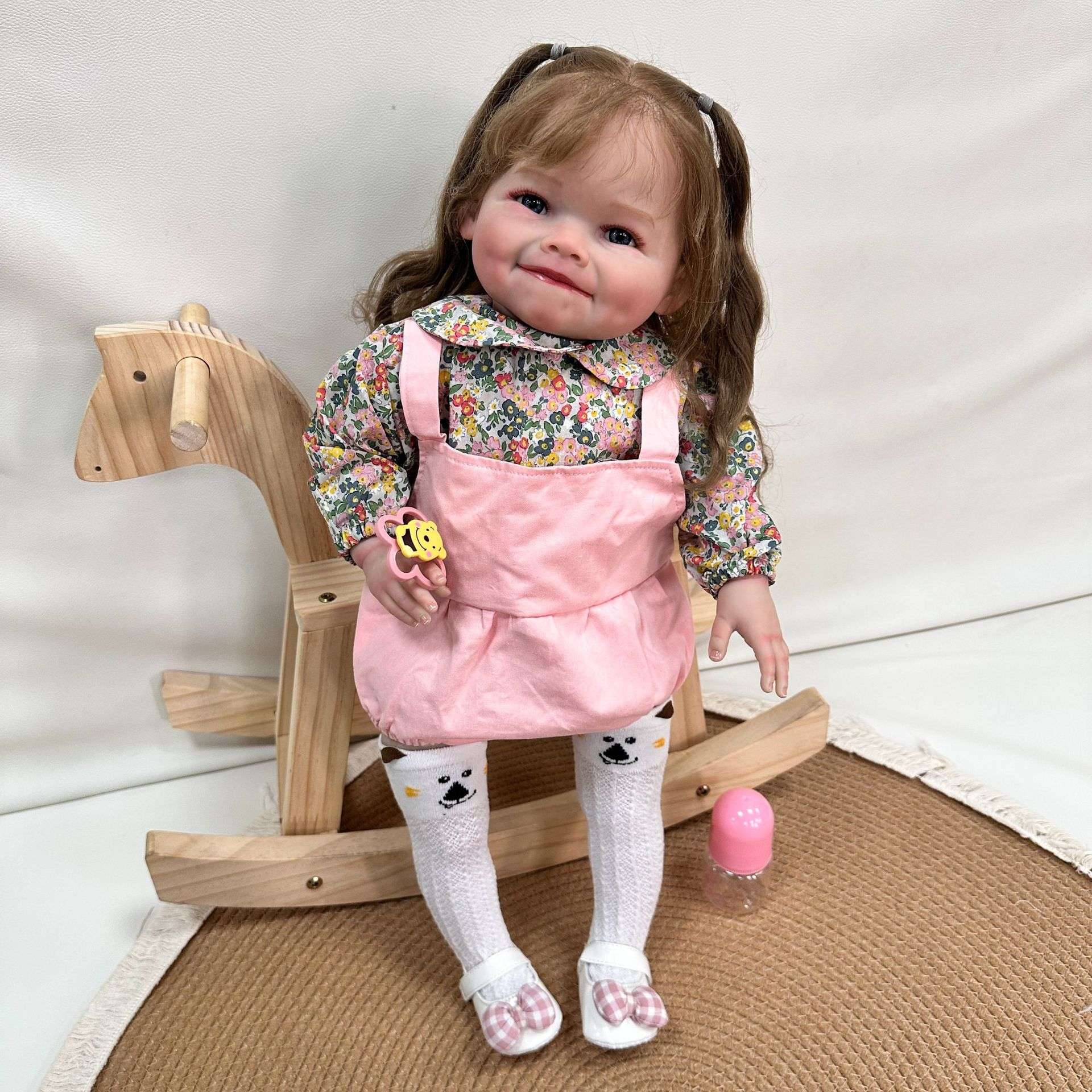 Cokela 65cm reborn doll simulation baby Raya can stand exquisitely painted