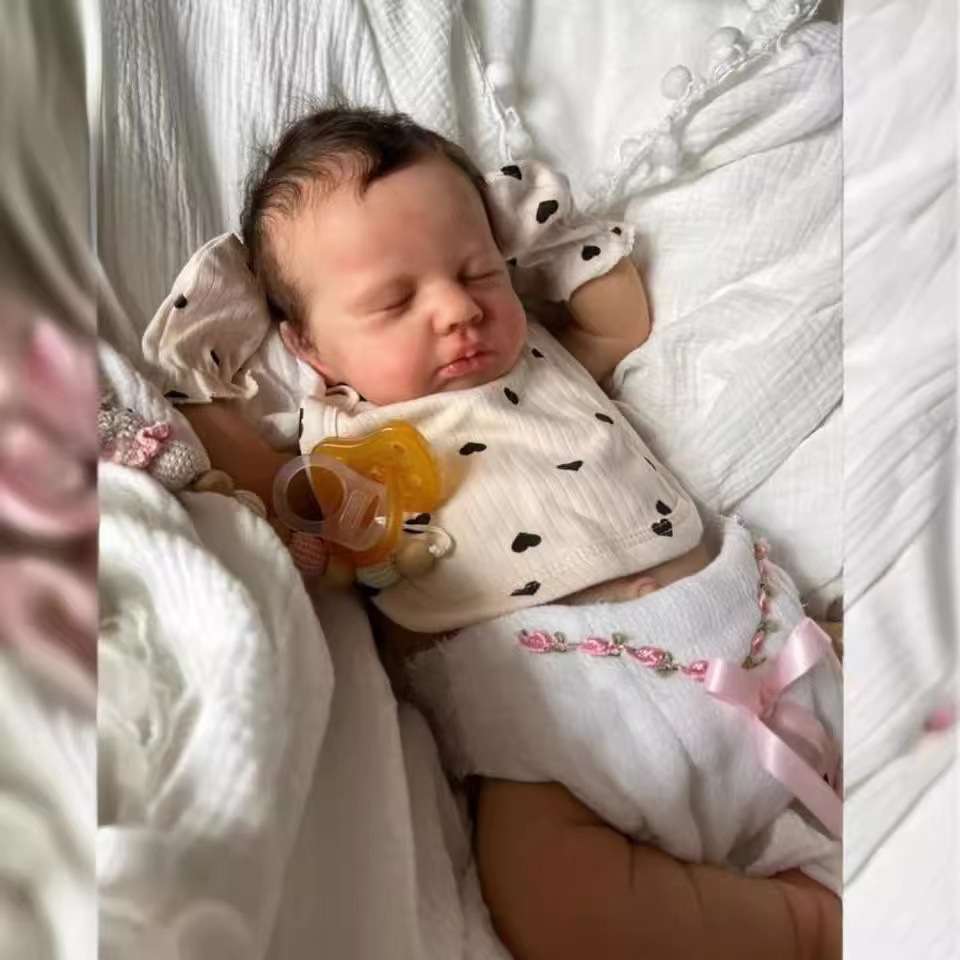 Cokela 50cm Simulation Baby Reborn Doll Bloodshot Veins Visible LouLou
