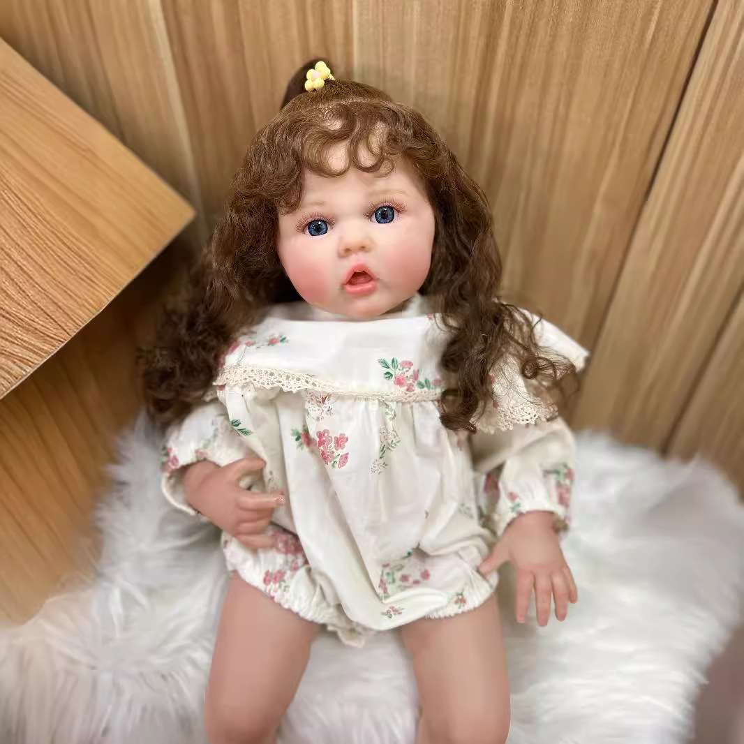 Cokela 60cm finger eating reborn doll simulation baby 3D high color